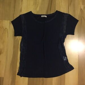 Paper crane Navy top!✨